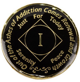 NA Infinity Black Tri-Plate Clean Time Chip Eternity Medallion