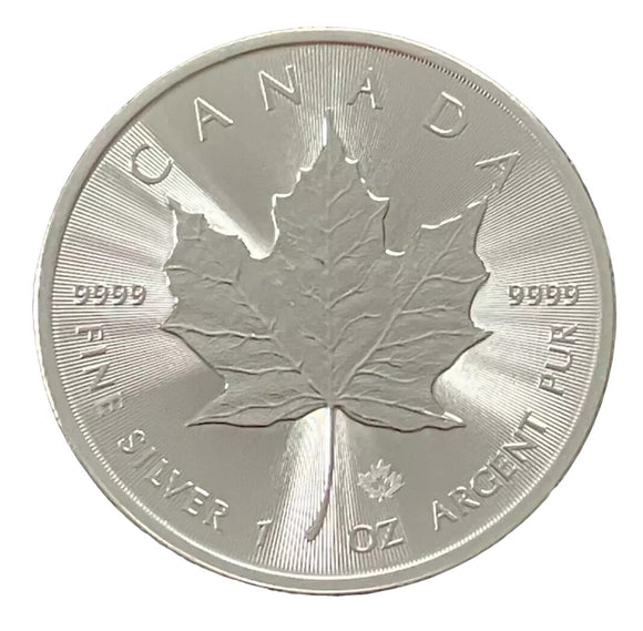 2021 Royal Canadian Mint Maple Leaf 1oz .9999 Fine Silver Coin