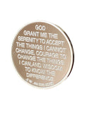 9 Year AA Medallion .999 Fine Silver .5 oz Sobriety Chip Serenity Prayer Back Elegant Design