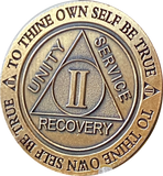 2 Year AA Medallion Trust God Clean House Help Others Doctor Bob Chip