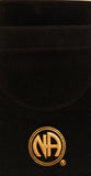 Set of 3 NA Velveteen Clean Time Chip Bags Black Velvet Feel Pouch Narcotics Anonymous Bag
