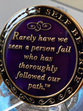 25 Year AA Founders Medallion Purple Tri-Plate Bill Bob Sobriety Chip