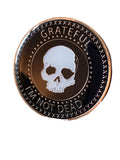 Grateful I'm Not Dead Sobriety Medallion Serenity Prayer Chip Gold Plated Black Color