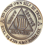 8 Year AA Medallion Trust God Clean House Help Others Doctor Bob Chip