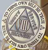 8 Year AA Medallion Trust God Clean House Help Others Doctor Bob Chip