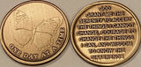 Lot of 25 Butterfly One Day At A Time Medallion With Serenity Prayer