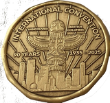 Bulk of 25 Wendells International Convention 2025 - 90 Years Language Of The Heart AA Medallion