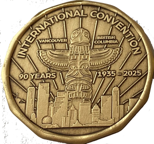 Bulk of 25 Wendells International Convention 2025 - 90 Years Language Of The Heart AA Medallion