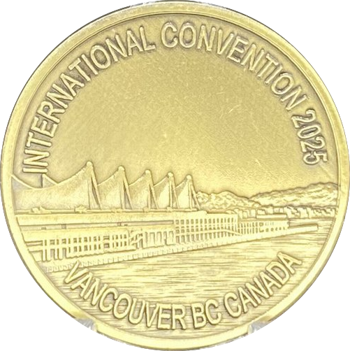 International Convention 2025 - 90 Years Language Of The Heart Bronze AA Medallion