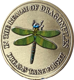 In The Realm Of Dragonflies Dreams Take Flight Color Dragonfly Serenity Prayer Medallion
