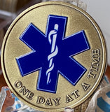 First Responders EMS One Day At A Time Medallion Serenity Prayer Chip