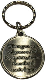 Foot Prints In The Sand Pewter Color It Was Then That I Carried You Keychain