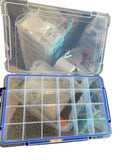 AA NA Medallion Chip Organizer Box 24 Coin Spaces 14x8.5" Plastic Case Hinged Lid