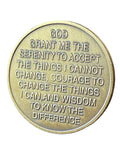 Lotus Flower One Day At A Time Medallion Serenity Prayer Chip