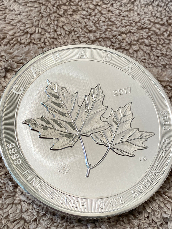 2021 Magnificent Maple 10 oz Fine Silver Coin .9999 Canadian Royal Mint