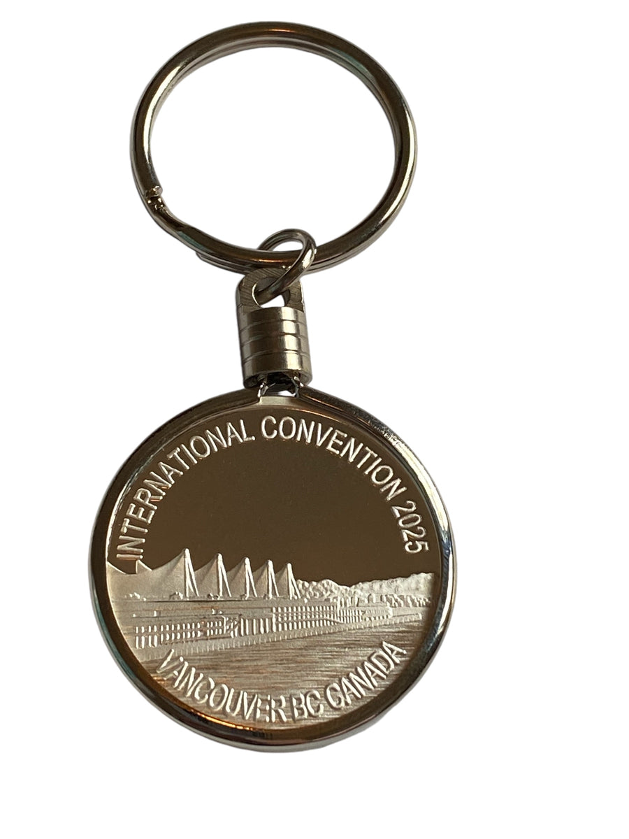 2025 AA International Convention .999 Fine Silver Coin Keychain
