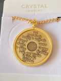 1 - 60 Year AA Medallion With Gold Plated Necklace Holder