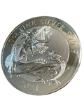 2021 U.K. £10 Valiant St. George and the Dragon 10 oz .9999 Fine Silver Coin
