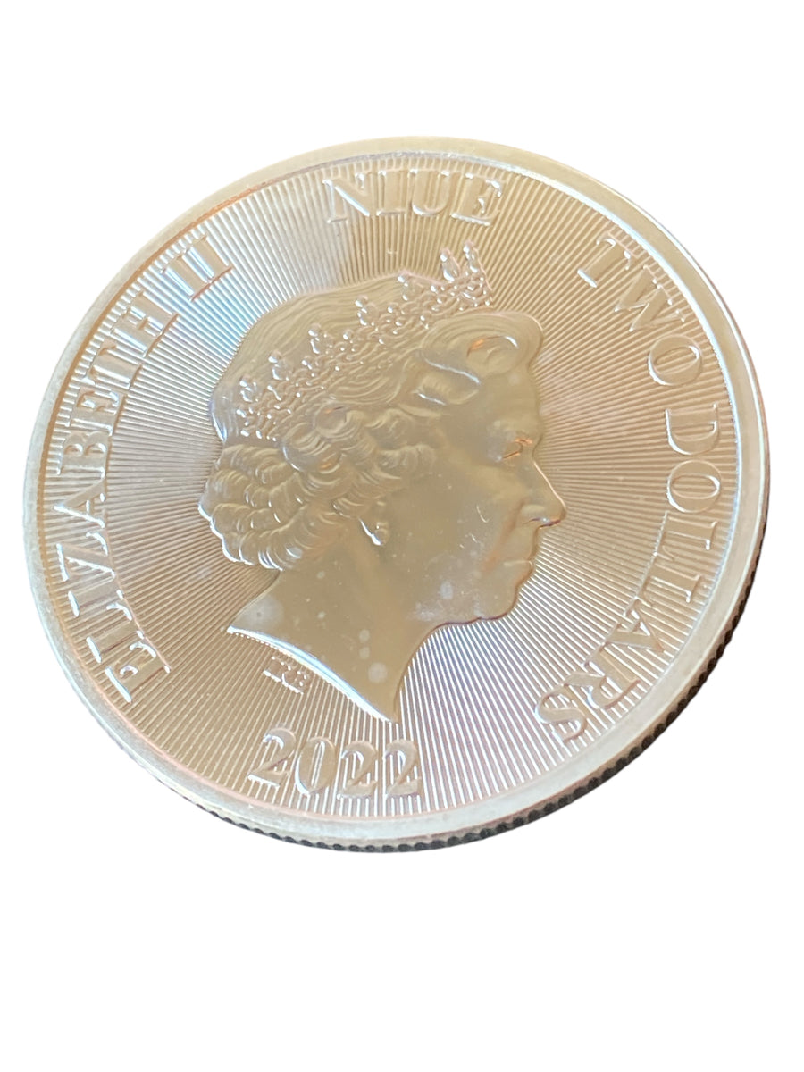 Tree Of Life 1 oz .999 Fine Silver Coin Niue Coat Of Arms