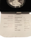 2025 W Proof American Silver Eagle West Point Box COA 1 oz .999 Fine Silver