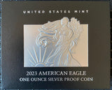 American Eagle 2023 One Ounce Silver Proof Coin San Francisco S 1oz Fine Silver Box COA