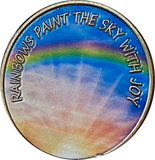 Rainbows Paint The Sky With Joy Peace Within The Storm Medallion