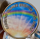 Rainbows Promise Brighter Days Ahead Peace Within The Storm Medallion