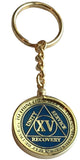 AA Medallion Holder Keychain For Recoverychip Reflex & Elegant Design Medallions