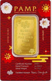 2025 Pamp Suisse Good Luck Koi Fish 1 oz Gold Bar - In Assay w/ Sleeve