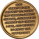 Lot of 25 Butterfly One Day At A Time Medallion With Serenity Prayer