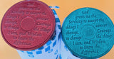 Set of 12 Aluminum AA Medallions Month 1 2 3 4 5 6 7 8 9 10 11 and 24 Hours