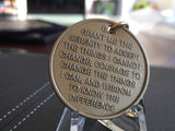 Ride Sober Ride Free Serenity Prayer Key Tag Chain AA Medallion Chip Coin - RecoveryChip
