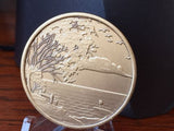 Serenity Prayer Medallion Chip Set Butterfly & Lake Scene AA Bronze Coin - RecoveryChip