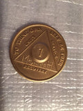Set of 15 Alcoholics Anonymous 1 Month Recovery Coin Chip Medallion Token AA - RecoveryChip