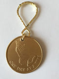 Praying Hands Serenity Prayer Key Chain Keytag AA Chip Medallion NA Recovery - RecoveryChip