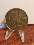 You Held Out Your Hand And Changed My Life Medallion Chip Coin Bronze Recovery - RecoveryChip