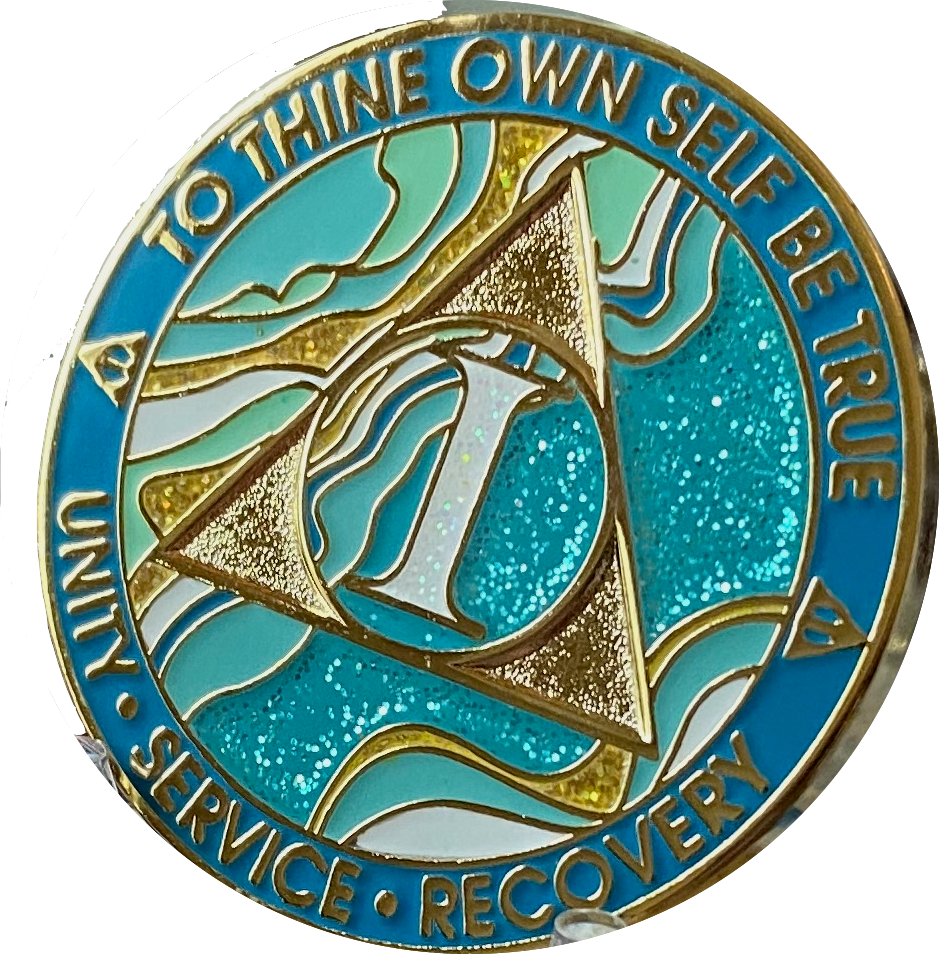 1-46-year-aa-medallion-elegant-caribbean-aqua-glitter-teal-marble-go