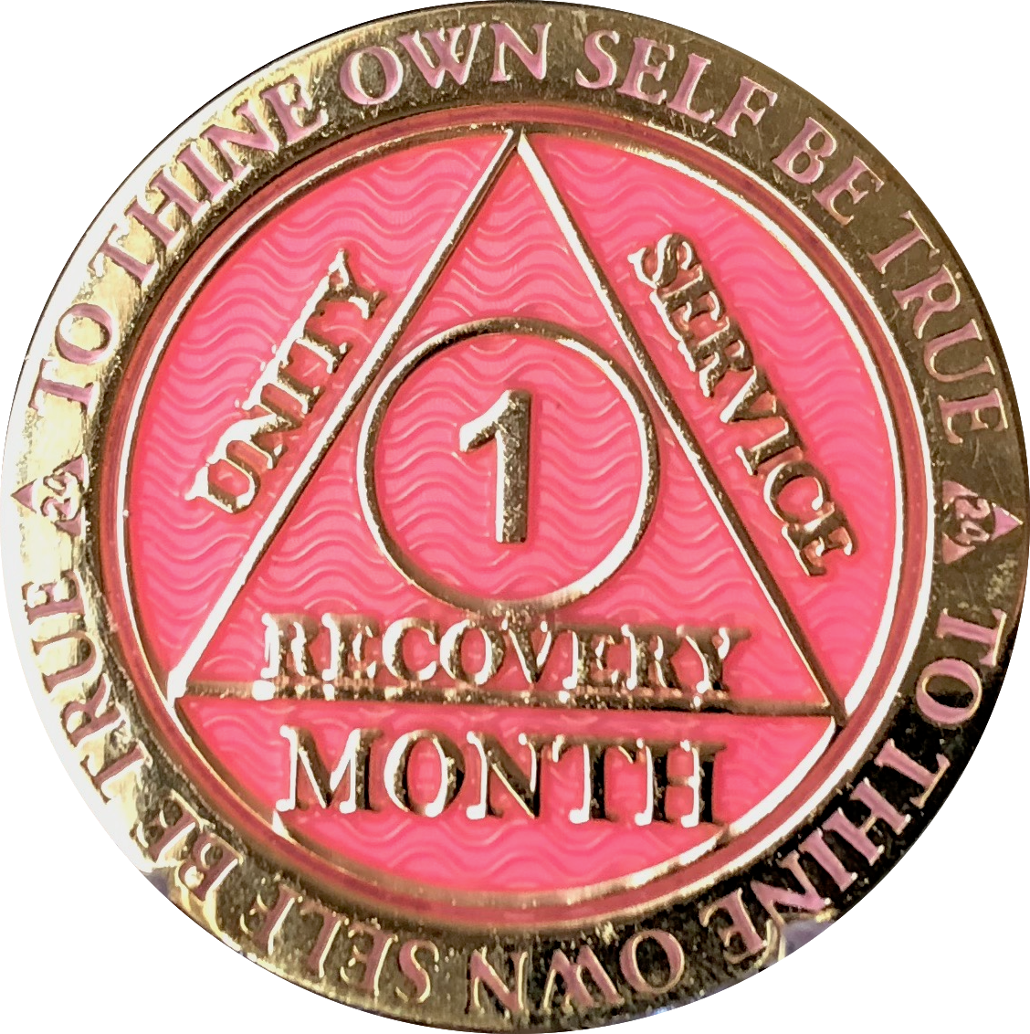  55 Year Bronze AA (Alcoholics Anonymous) - Sober / Sobriety /  Birthday / Anniversary / Recovery / Medallion / Chip : Office Products