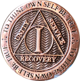 Popular 1 Year AA Medallions Gold Plated Sobriety Chips In Various Colors - RecoveryChip