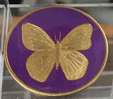 Purple & Bronze Butterfly Serenity Prayer Recovery Medallion Chip Coin AA NA - RecoveryChip