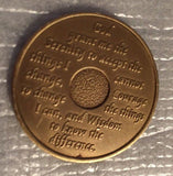 Set of 5 Alcoholics Anonymous 30 Day Recovery Coin Chip Medallion Token AA Days - RecoveryChip