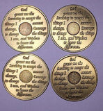 AA Alcoholics Anonymous Medallion Chip Set 30 90 180 1 3 6 9 Months Coin Coins - RecoveryChip