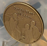Man On A Bed Three Men Bronze Recovery Medallion Chip AA Alcoholics Anonymous - RecoveryChip