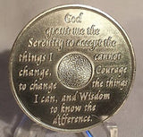 Green & Silver Plated Any Year 1 - 65 AA Chip Alcoholics Anonymous Medallion Coin Plate - RecoveryChip