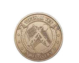Vietnam Vets Serenity Prayer Bronze Recovery Medallion Coin Chip AA NA Vet - RecoveryChip