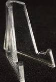 Bulk Pack Clear Plastic Chip Stand Medallion Coin Holder Easel 1.375"