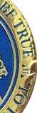 2 Year AA Medallion Reflex Blue Gold Plated Alcoholics Anonymous RecoveryChip Design - RecoveryChip