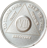 .999 Fine Silver Any Year 1 - 30 35 40 45 50 55 60 AA Alcoholics Anonymous Medallion - RecoveryChip