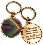 Serenity Peace Within The Storm Color Rainbow Keychain - RecoveryChip