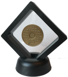 Black Diamond AA Medallion Display Sobriety Chip Challenge Coin Holder Stand - RecoveryChip